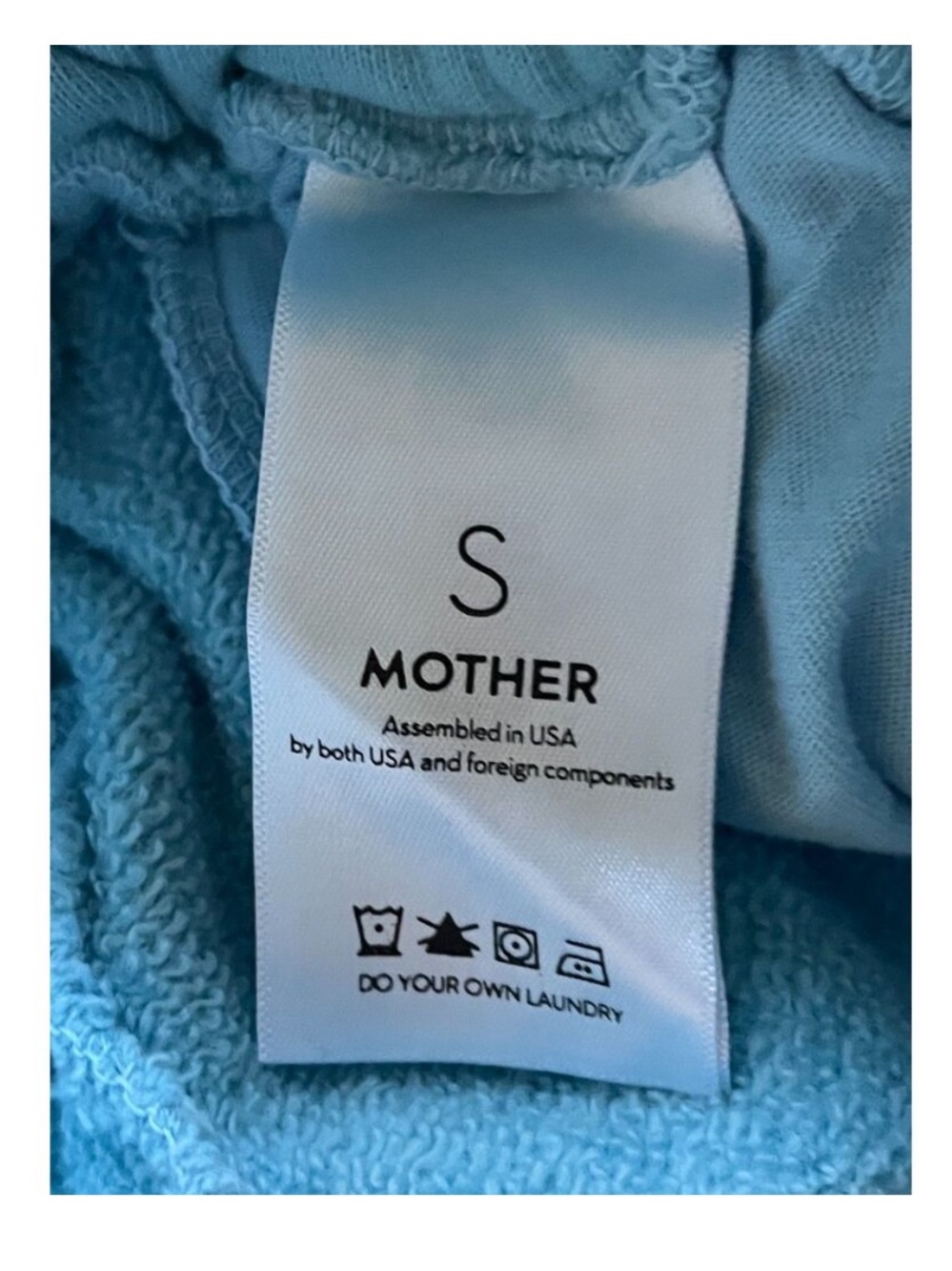 MOTHER Sky Blue knock out sweatpants - Picture 8 of 9